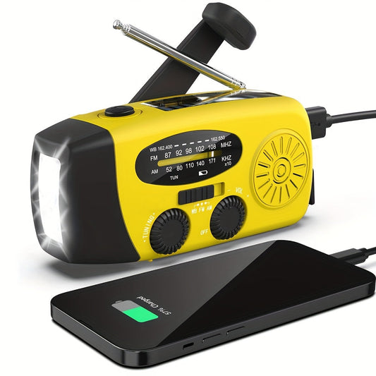 Emergency Solar Hand Crank Radio with Power Bank-1